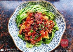 香菇鸡蛋酱菠菜面的做法图解13