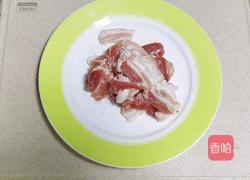 干煸五花肉炒花菜的做法图解3