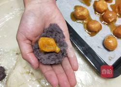 雪媚娘蛋黄酥的做法图解3