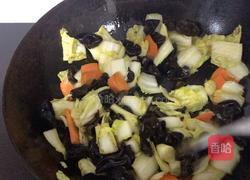 醋溜木耳白菜的做法图解5