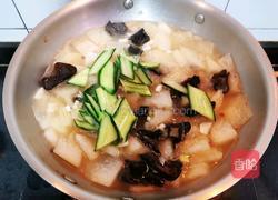 冬瓜山药木耳海米粉丝汤的做法图解6