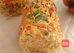 无水南瓜肉松卷的做法图解16
