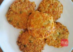 胡萝卜莲藕饼的做法图解5