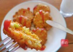 胡萝卜莲藕饼的做法图解7