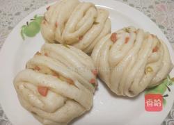 葱香火腿花卷的做法图解15
