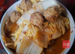 大白菜烧圆子的做法图解5
