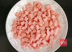 毛豆火腿便当的做法图解1