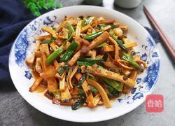 蒜苗炒香干的做法图解13