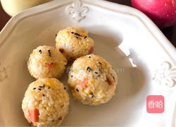 玉米午餐肉饭团的做法图解6