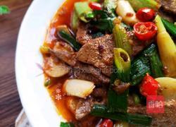 蒜苗炒猪肝的做法图解17