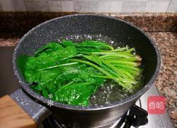 菠菜虾米蒸蛋羹的做法图解2