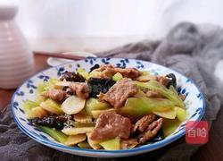 莴笋山药炒牛肉的做法图解16