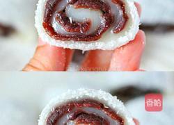 椰蓉豆沙糯米卷的做法图解3