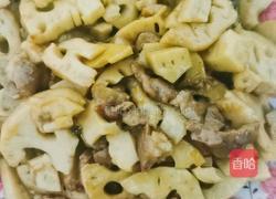 莲藕炒肉的做法图解8