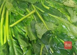 比店里都好吃的经典快手菜老醋花生菠菜的做法图解4