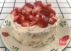 生酮-奶油草莓蛋糕~牛油果蛋糕胚的做法图解8