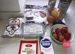 生酮-奶油草莓蛋糕~牛油果蛋糕胚的做法图解1