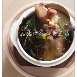 腊猪蹄海带黄豆汤的做法[图]