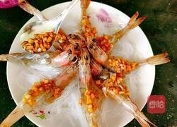 粉丝蒸南美白对虾的做法图解14