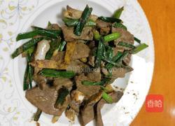 蒜苗炒猪肝的做法图解8