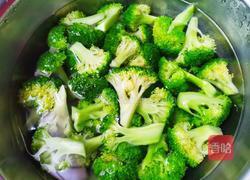 西兰花炒菌菇的做法图解5