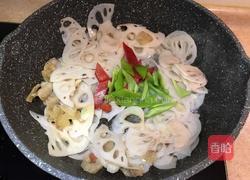 肥膘炒莲藕的做法图解9