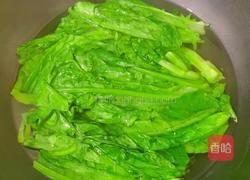 白灼油麦菜的做法图解4
