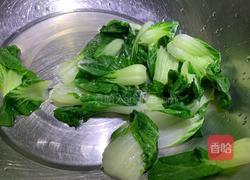 青菜香干水煎包的做法图解2