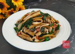 韭菜炒豆腐干的做法图解11