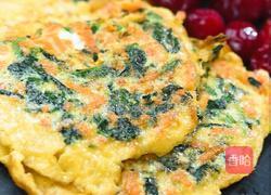 胡萝卜菠菜蛋饼的做法图解10
