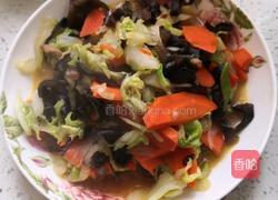 白菜木耳炒肉的做法图解6