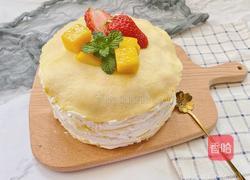 ㊙️细腻嫩滑|完胜甜品店的草莓芒果千层的做法图解17