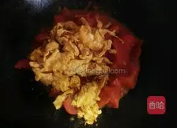 Illustration of how to make tomatoes and eggs 7