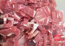 火腿炒刺老芽的做法图解3