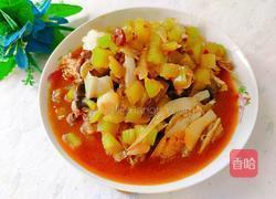 莴苣炖鱼头的做法图解16