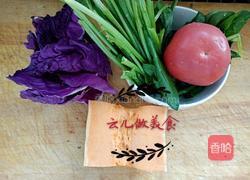 五彩鸡块炒面片的做法图解1