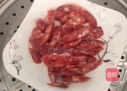 腊肠炒青椒的做法图解3