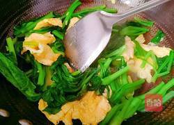 菜心炒鸡蛋的做法图解9