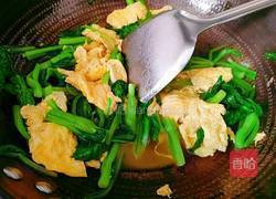 菜心炒鸡蛋的做法图解11