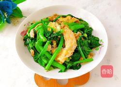 菜心炒鸡蛋的做法图解12