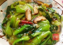 香菇炒油菜的做法图解12