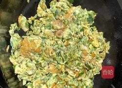 槐花炒鸡蛋的做法图解4