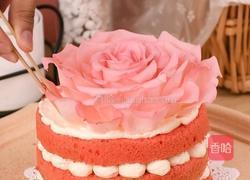 情人节限定玫瑰荔枝蛋糕表白首选甜品的做法图解8