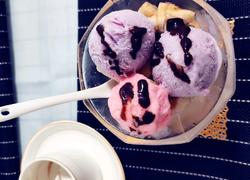 草莓香芋冰淇淋