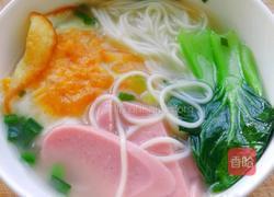 青菜火腿鸡蛋面的做法图解6