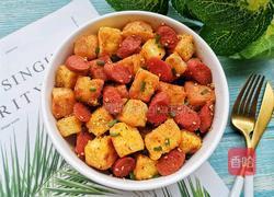 孜然火腿馒头丁的做法图解10