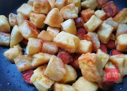 孜然火腿馒头丁的做法图解8