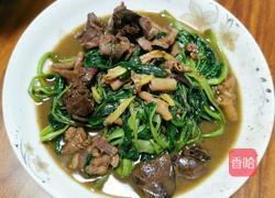 通菜炒肾球的做法图解5