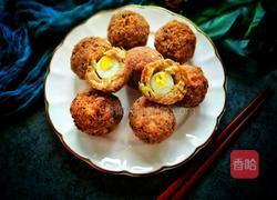 吃不够的外酥里嫩的乾坤肉丸的做法图解10