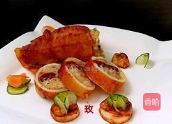 糯米鱿鱼卷的做法图解6